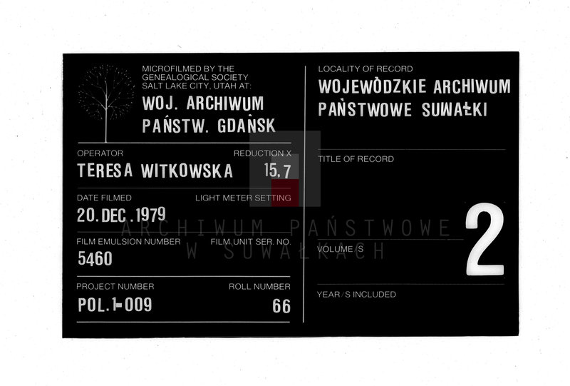 image.from.unit.number "[Akta urodzeń, małżeństw i zgonów parafii rzymsko-katolickiej w Suwałkach]"