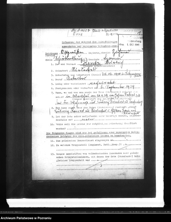 Obraz 5 z jednostki "Amtliche Meldungen Kreis Schröttersburg (Płock)"