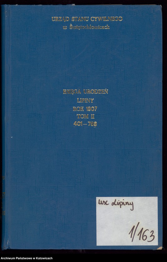 image.from.unit.number "Księga urodzeń T. II nr 401-788"