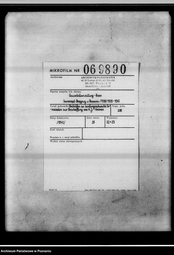 Obraz 2 z jednostki "Beihilfen an leistungsschwache Gemeinden zur Beschaffung von H.J.-Heimen."