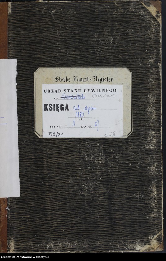 image.from.unit.number "Sterbe-Haupt-Register Nr 1 - 27"