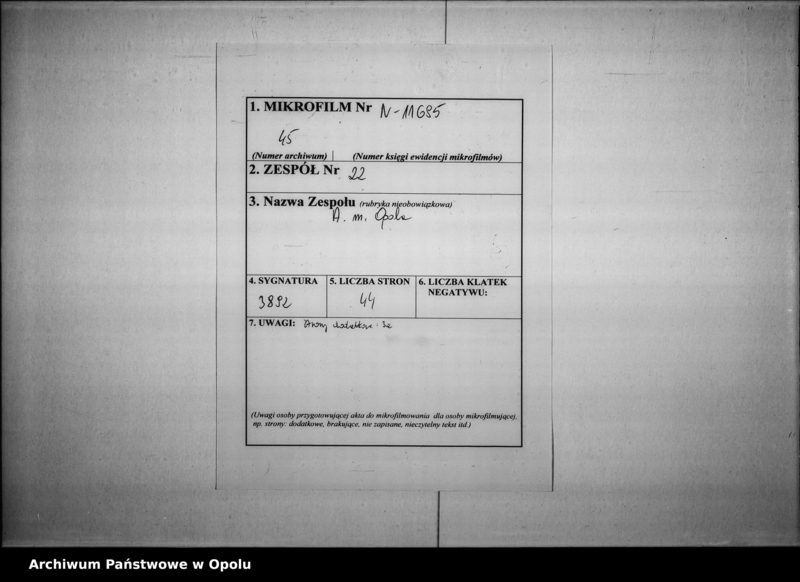 Obraz 2 z jednostki "Acta des Magistrats zu Oppeln betreffend Domesticalzinss"