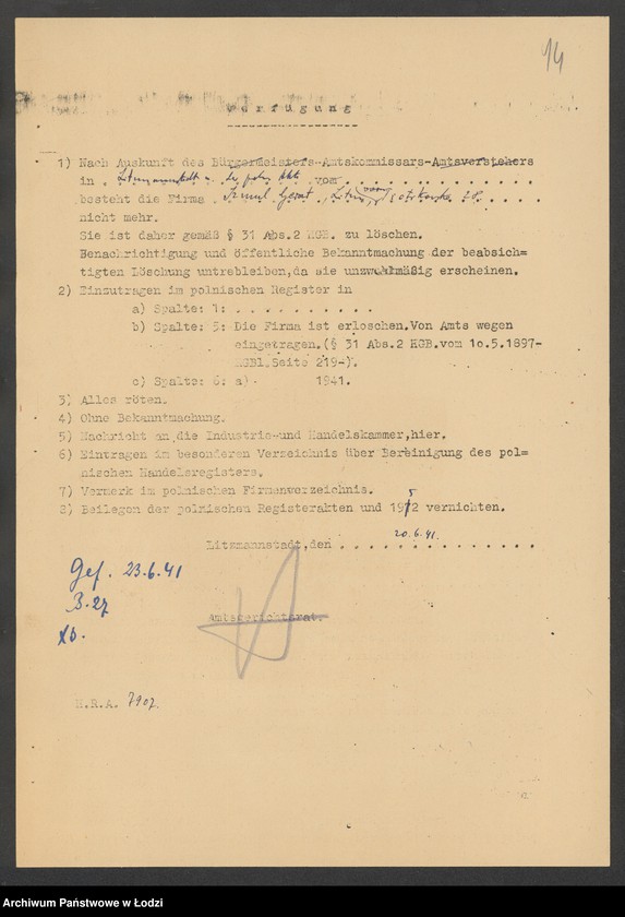 Obraz 16 z jednostki "Szmul Gerszt- sprzedaż manufaktury"