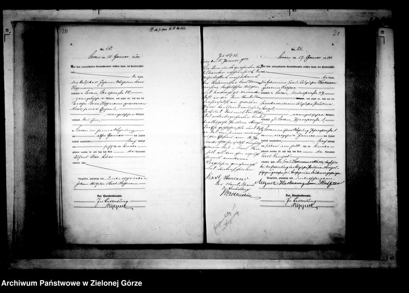 Obraz 15 z jednostki "[Księga akt urodzenia rok 1900-Żary miasto]"