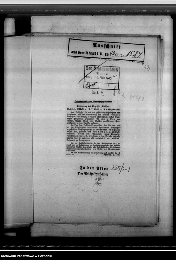 Obraz 17 z jednostki "Lebensmittelgestzgebung. Gewerbeaufsicht. Seuchengefahr bei Verarbeitung russischer Lumpen."