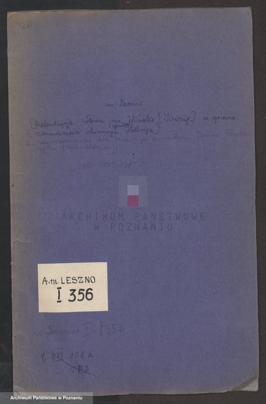 image.from.unit.number "Rekwizycje władz miasta Winska (Winzig) w sprawie: 1. zamożności chirurga Hellinda, 2. zaświadczenia dla dzieci po zmarłym Janie Fryderyku Trauwaldzie; język niemiecki"