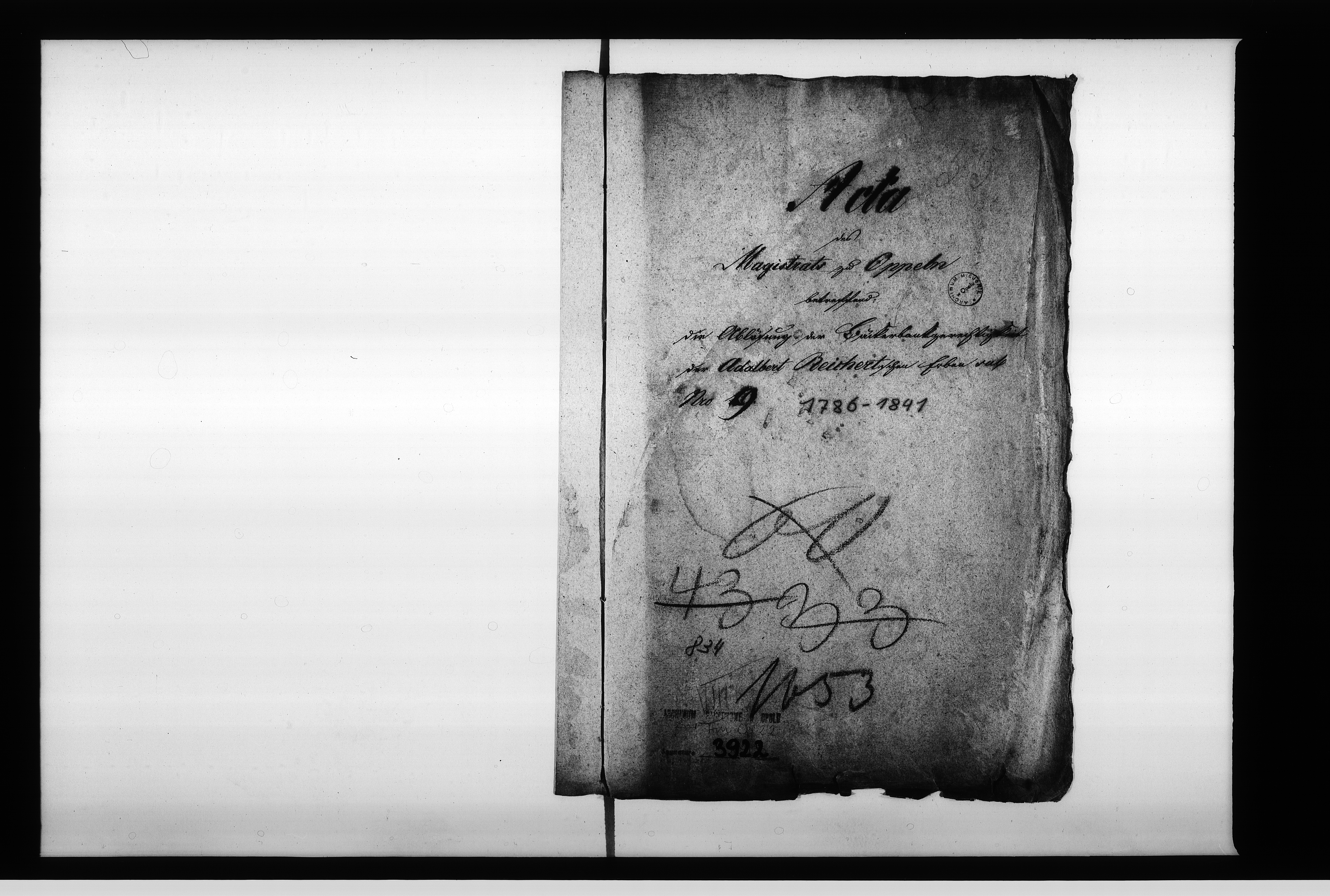 Obraz 4 z jednostki "Acta des Magistrats zu Oppeln betreffend: die Ablösung der Bäckerbankgerechtigkeit der Adalbert Reichertschen Erben sub Nro 9"