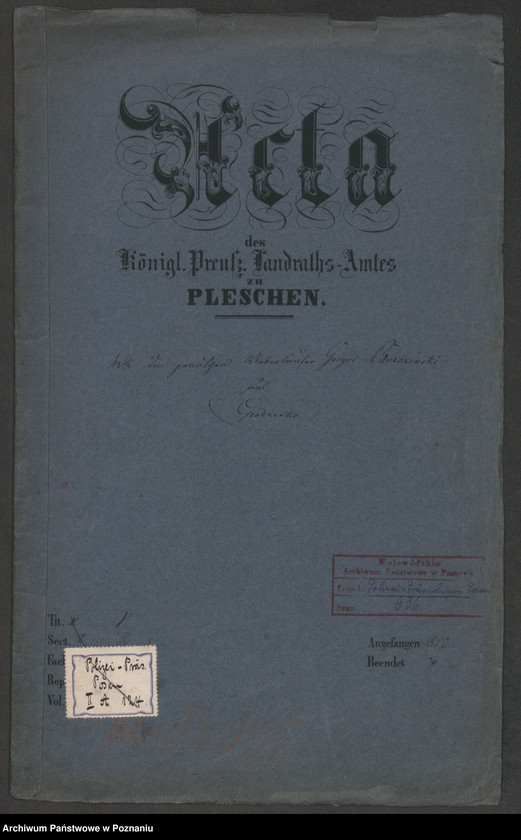 Obraz 2 z jednostki "A. betr. Gregor Brzezinski, Gutspächter Hippolyt von Brzeziński"