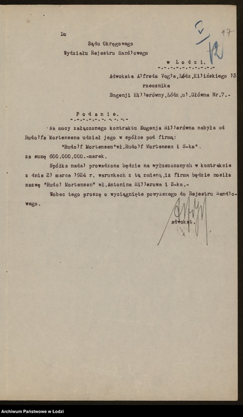 Obraz 19 z jednostki "Rudolf Mortensen- sprzedaż kapeluszy"