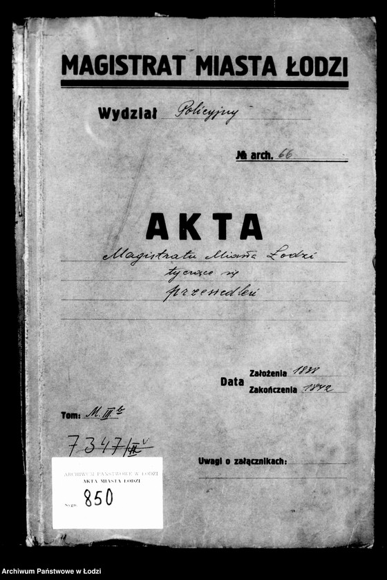 Obraz 4 z jednostki "Akta tyczące się przesiedlenia"