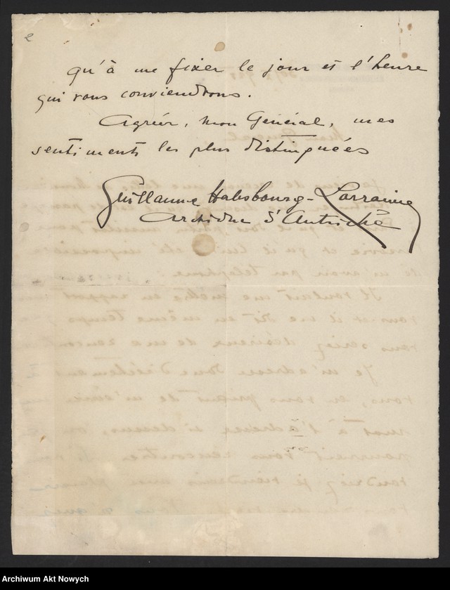 image.from.unit.number "Hasbsbourg-Lorraine Guillaume, arcyksiążę. Prośba o spotkanie - odmowa Władysława Sikorskiego."