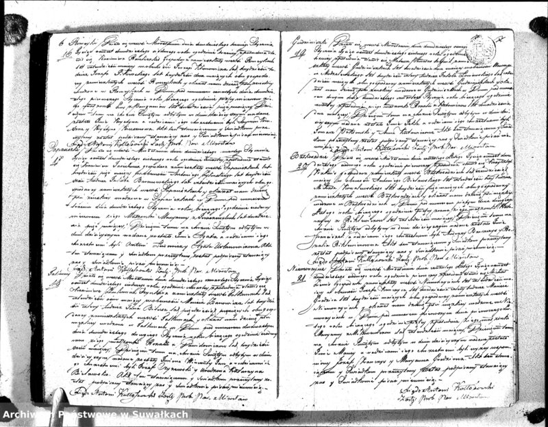 image.from.unit.number "Duplikat Aktów Urodzenia Zaślubienia i Zeyscia Katolików Parafii Mirosławskiey 1827 roku"