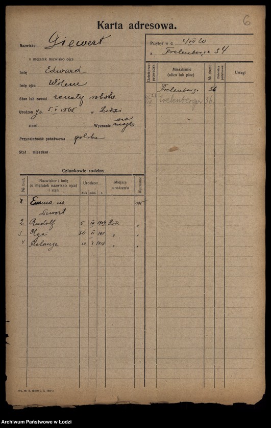 Obraz 8 z jednostki "[Spis ludności Łodzi] Zivel - Zolenberg"