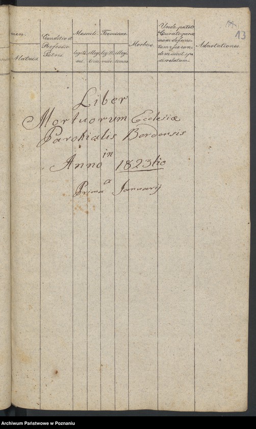 Obraz 10 z jednostki "Liber Baptisatorum, Copulatorum et Mortuorum."