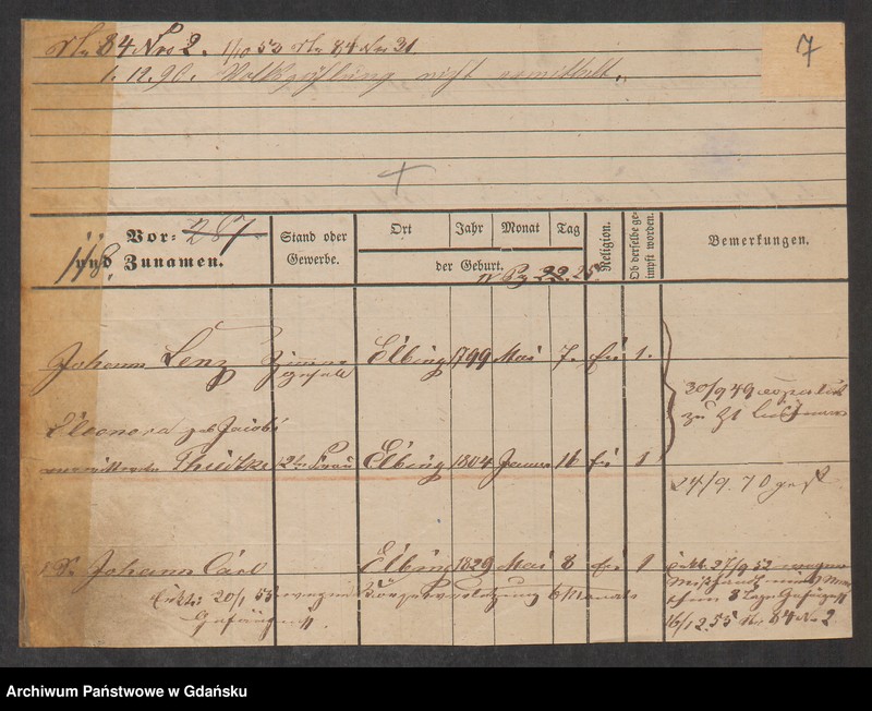 image.from.unit.number "Karty meldunkowe: Lenz Ilse- Leopoldt"