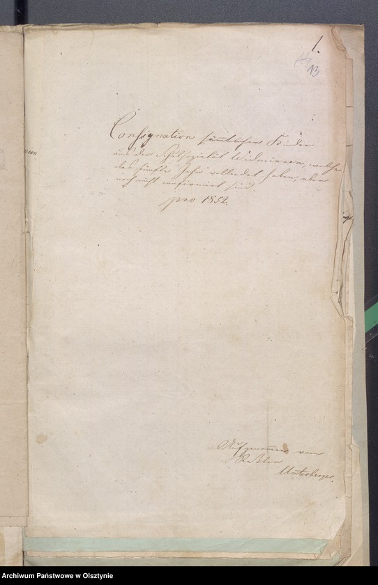 image.from.unit.number "27 Stück Beläge zur Widminnschen Kirchspiels Schulkasse Rechnung"