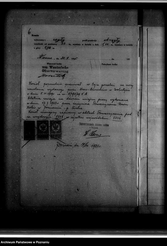 Obraz 10 z jednostki "Gorzelnia majętności Karna powiat wolsztyński nr woj. kotła 5246"