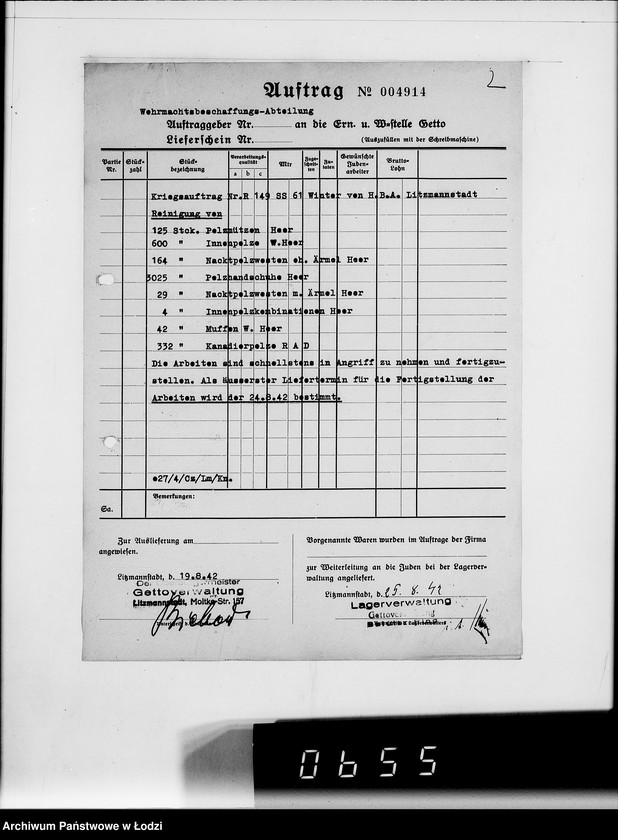 Obraz 6 z jednostki "4914 Kriegsauftrag R.149 SS-61 Winter Rein. von Pelzen HBA L