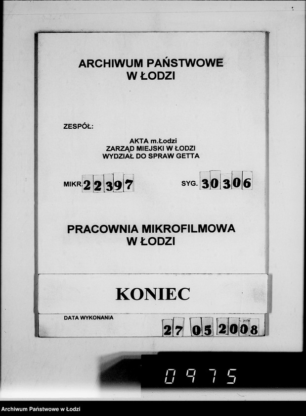 Obraz 7 z jednostki "Warenverwertung an Lager 39. [Dostawy do Getta]"