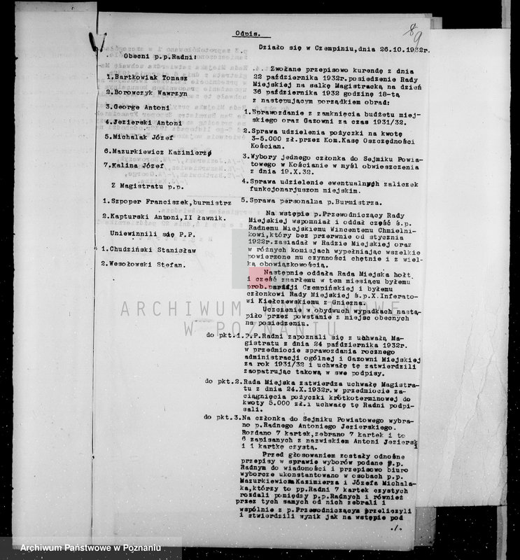 Obraz 13 z jednostki "Administracja miasta Czempinia"