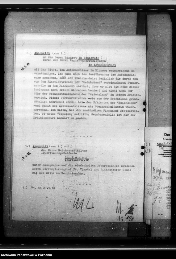 Obraz 12 z jednostki "Tätigkeitsberichte des Landrats des Kreises Schieratz über gemeindliche Finanz- und Steuerpolitik, sowie die Volkspflegekosten und Massnahmen auf dem Gebiete der Volkspflege"