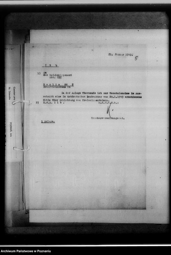 Obraz 9 z jednostki "Allgemeines betreff: Veröffentlichungen über Kreissippenämter"