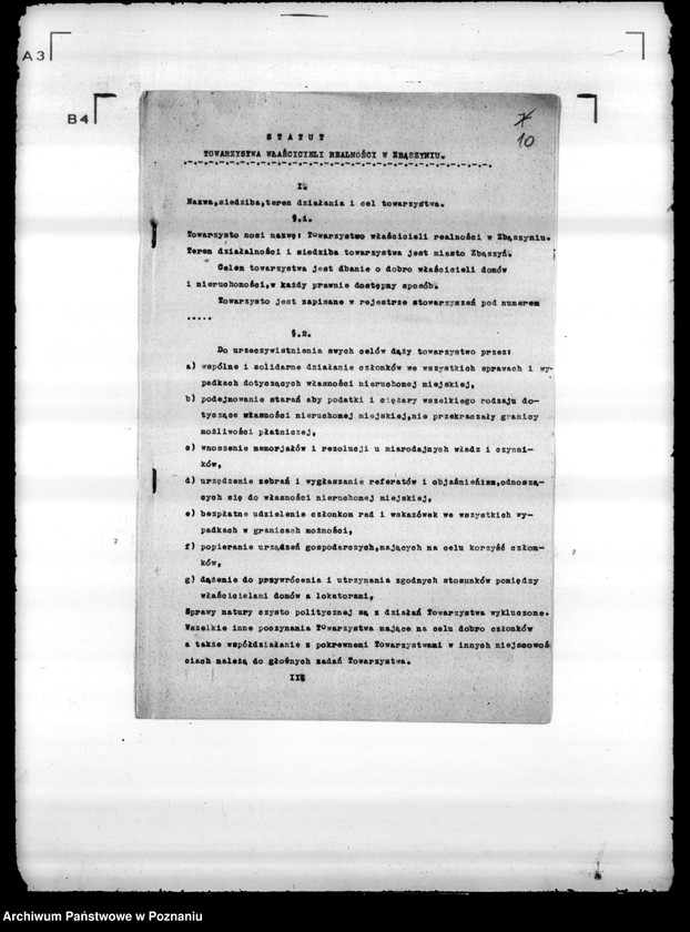 Obraz 14 z jednostki "/Towarzystwo Właścicieli Realności w Zbąszyniu/"