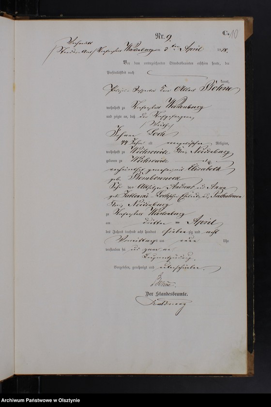 image.from.unit.number "Sterbe-Haupt-Register Nr 1 - 33"