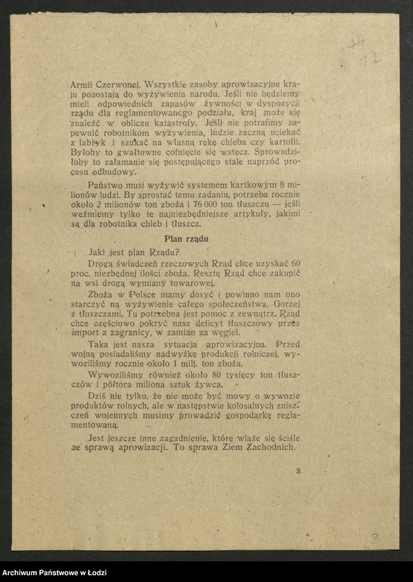 Obraz 18 z jednostki "Odezwy [tezy do referatów, materiały propagandowe różnych organizacji społeczno - politycznych]"