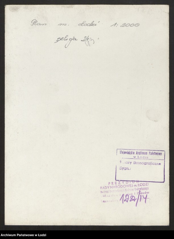 Obraz 2 z jednostki "Plan miasta Łodzi Sekcja NW 24"