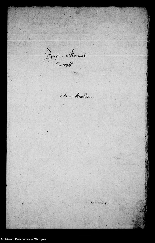 image.from.unit.number "No. 2 /Zins Manual für kleine Arrenden, Krug- u. Bauerhuben/"