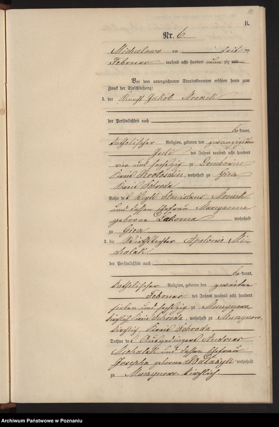 image.from.unit.number "Księga małżeństw"