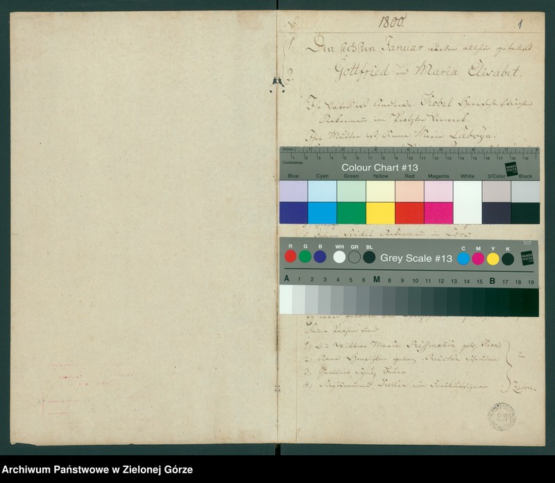 image.from.unit "Duplicat zu denen Saaborschen Kirchenbuchern derer vom 1 - sten Januar 1800 bis ultimo December 1801 vorgefallenen Taufen, Trauungen und Begräbnisse"
