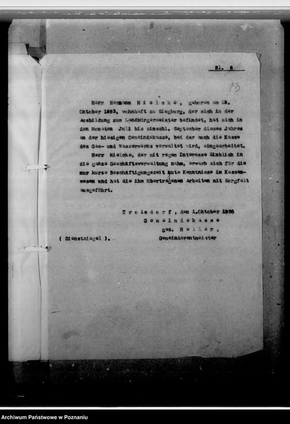 Obraz 17 z jednostki "Milke, Hermann, Verwaltungsangestellter"