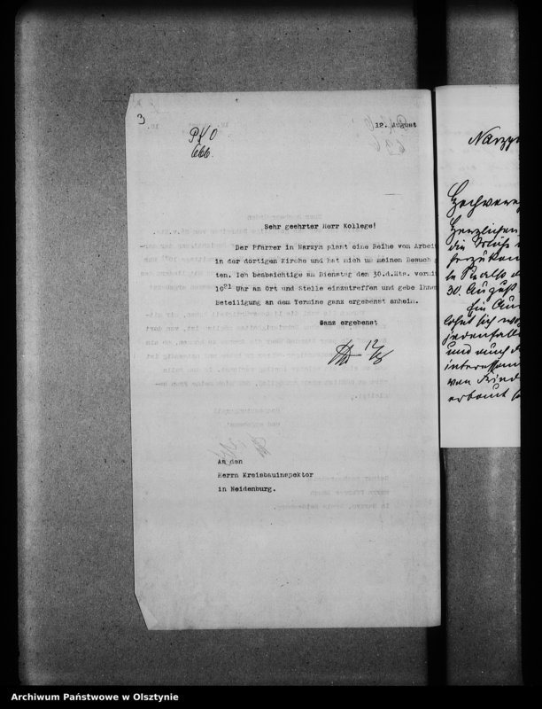 image.from.unit.number "Narzym / Wildenau / , evangelische Kirche"