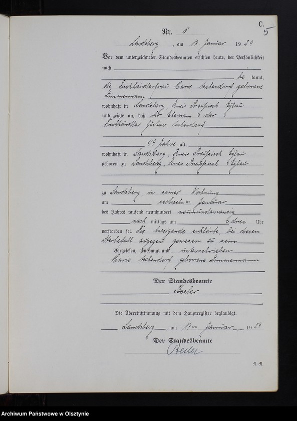 image.from.unit.number "Sterbe-Neben-Register Nr 1 - 33 [ Księga zgonów - wtóropis ]"