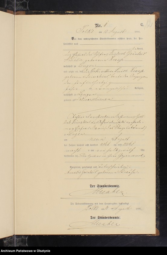 image.from.unit.number "Sterbe-Neben-Register Nr 1 - 19"