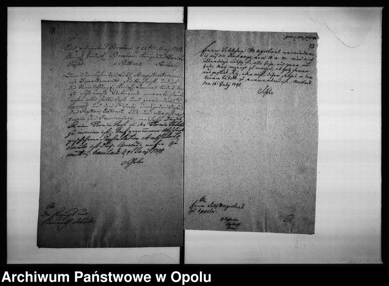 Obraz 14 z jednostki "Acta des Magistrats zu Oppeln von den Fixirten monatlichen Eingaben und der Termins Tabelle"