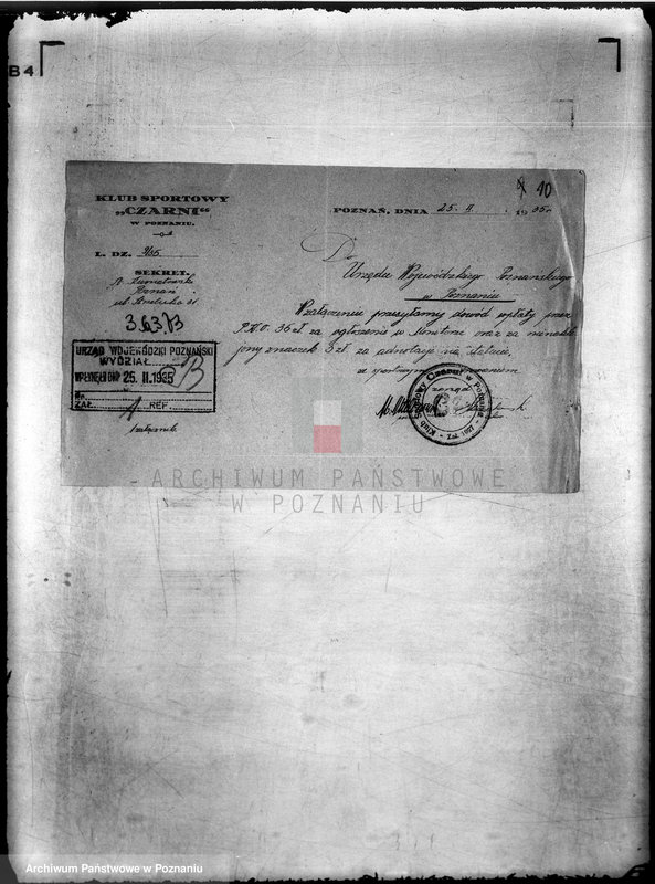 Obraz 14 z jednostki "/Klub Sportowy,,Czarni" w Poznaniu/"