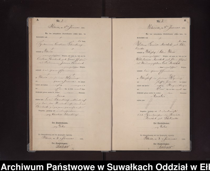 image.from.unit.number "Geburts-Neben-Register des Preussischen Standes-Amtes Rhein Kreis Loetzen"