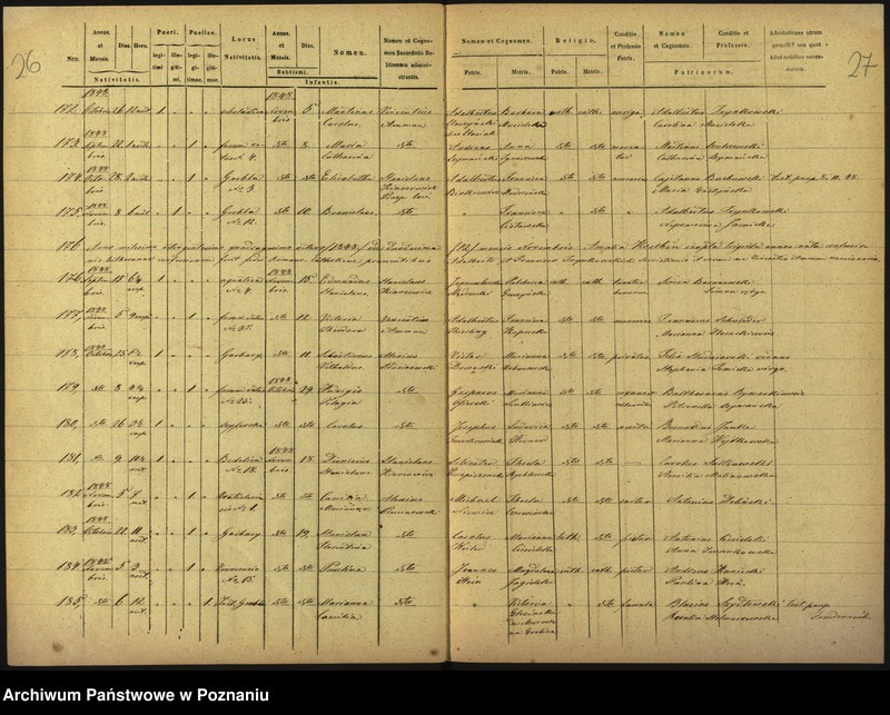 Obraz 16 z jednostki "Księga urodzin, ślubów, zgonów"