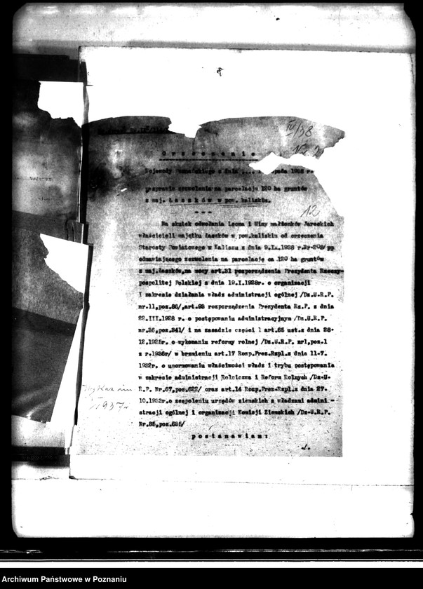 Obraz 16 z jednostki "/Parcelacja prywatna powiat kaliski/"