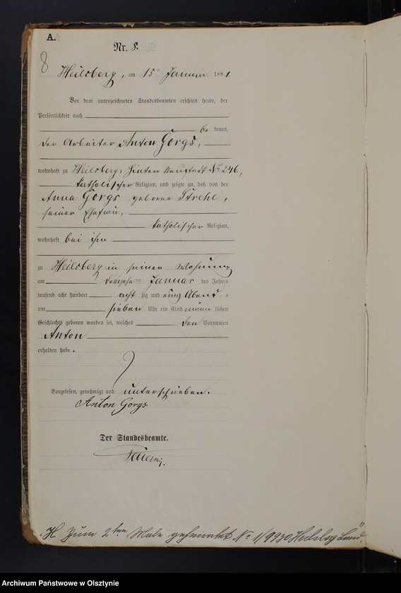 image.from.unit.number "Geburts-Haupt-Register Nr 1 - 172"