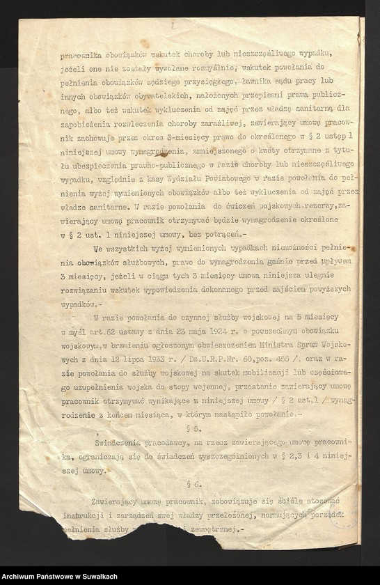 image.from.unit.number "[Umowa o pracę zawarta przez przedstawiciela Wydziału Państwowego w Suwałkach ze Stefanem Kuligowskim]"