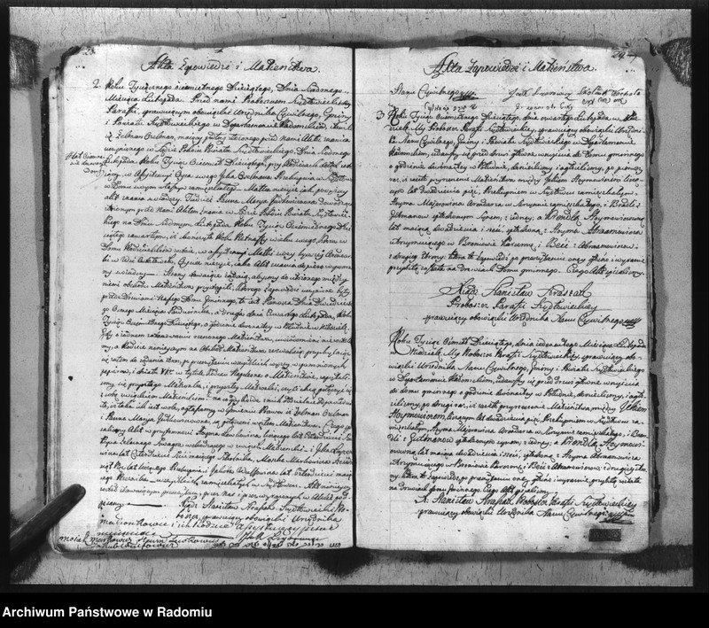 image.from.unit.number "Akta urzędnika stanu cywilnego gminy Szydłowiec z roku 1810"