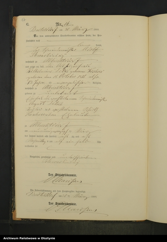 image.from.unit.number "Sterbe-Neben-Register Nr 1 - 45"