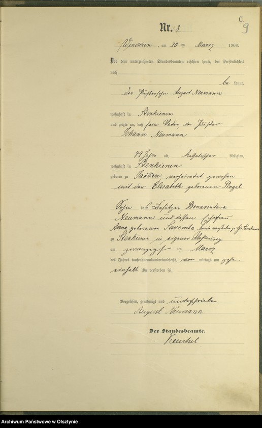 image.from.unit.number "Sterbe-Haupt-Register Nr 1 - 40"