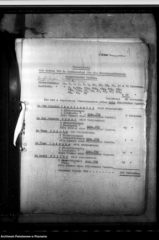 Obraz 5 z jednostki "Erholungsanstalt in Hermannsbad - Ciechocinek - für Volksdeutsche und Umsiedler"