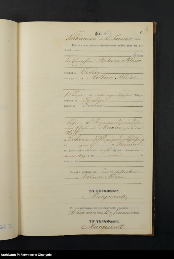 image.from.unit.number "Sterbe-Neben-Register Nr 1 - 27"