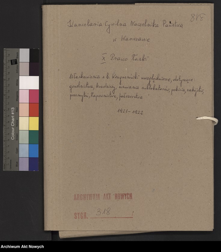 image.from.unit.number "Ułaskawienia z b. Kongresówki - uwzględnione, dotyczące: gorzelnictwa, kradzieży, usuwania sublokatorów, pobicia, zabójstw, przemytu, łapownictwa, fałszerstwa"